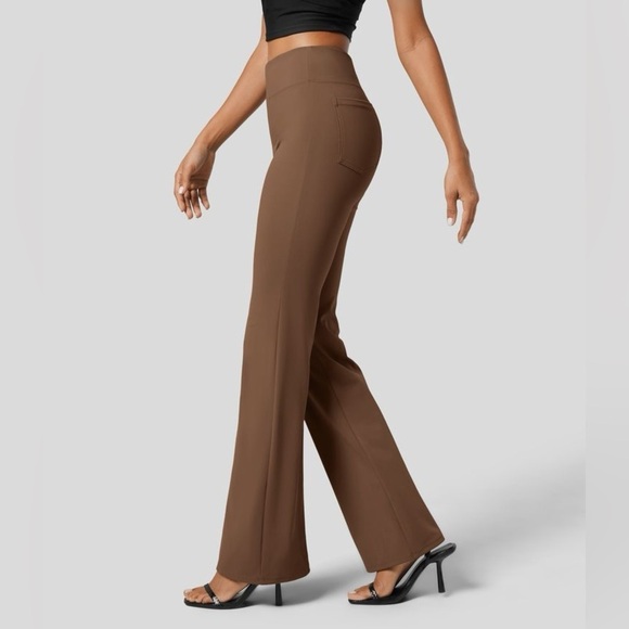 Halara Flex™ High Waisted Back Side Pocket Slight Flare Work Pants - Picture 2 of 5